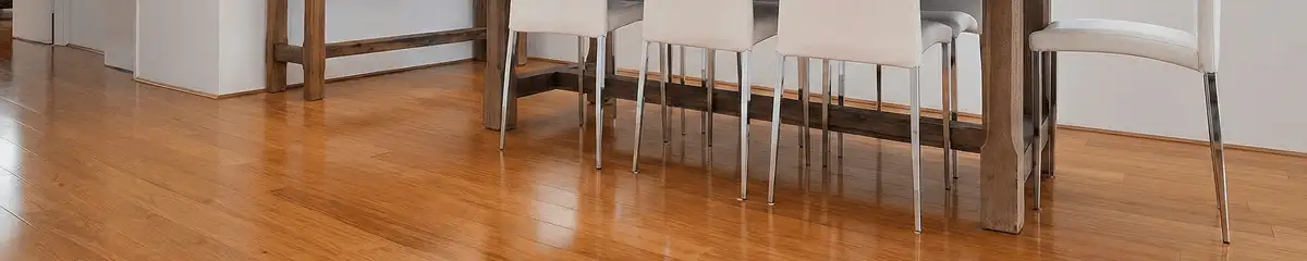 Professionally installed and refinished bamboo flooring in a residential home, showcasing smooth finish and natural wood tones in Pasadena, CA
