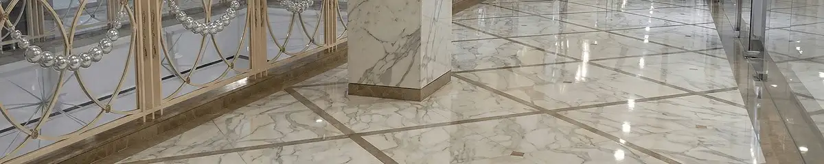 Beautiful marble floor professionally installed in Pasadena, CA